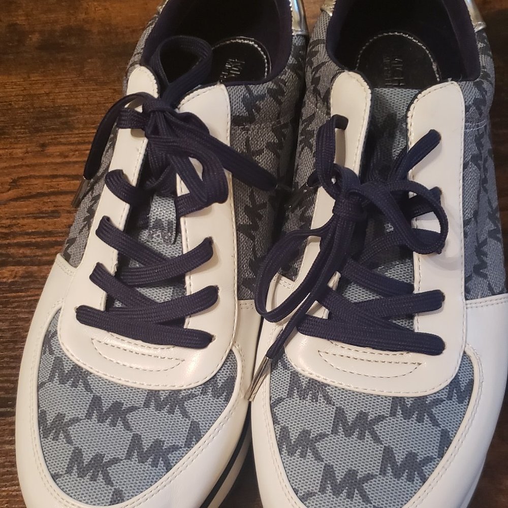 Michael Kors Blue and White shoes